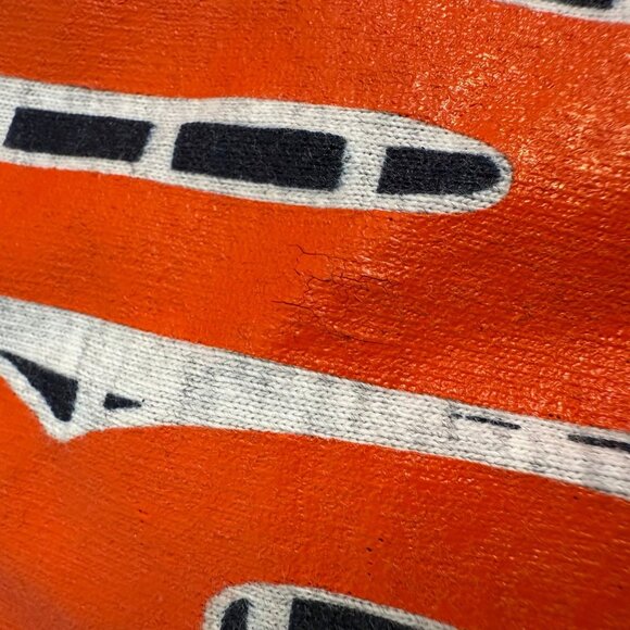 1990s Auburn University Tigers Hooded T-Shirt, Color Block, Pro Star Sports XL - Picture 4 of 4